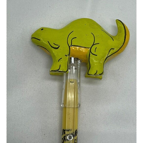 Vintage California Yellow Mechanical Pencil and  Dragon Pencil Topper lof of 2 - Picture 4 of 5